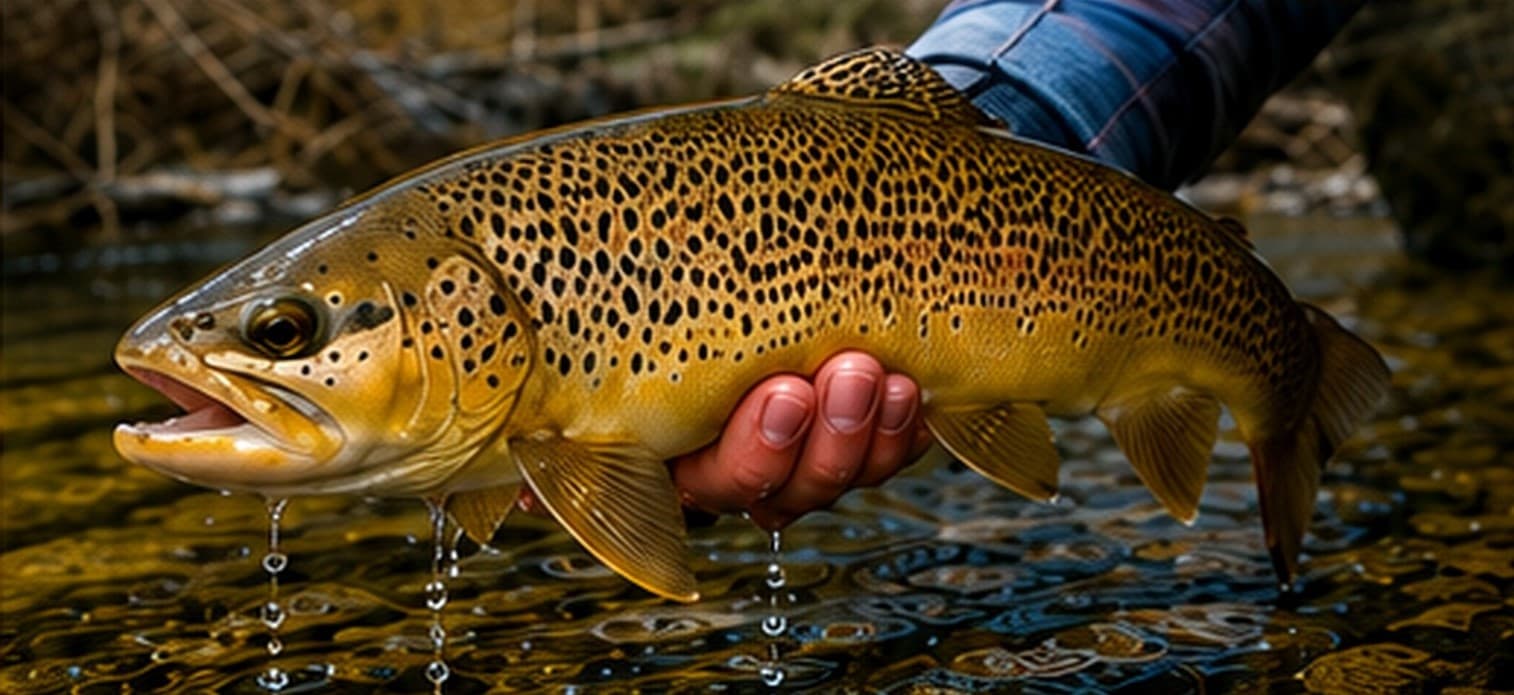 Pesca con mosca de Trucha Marrón