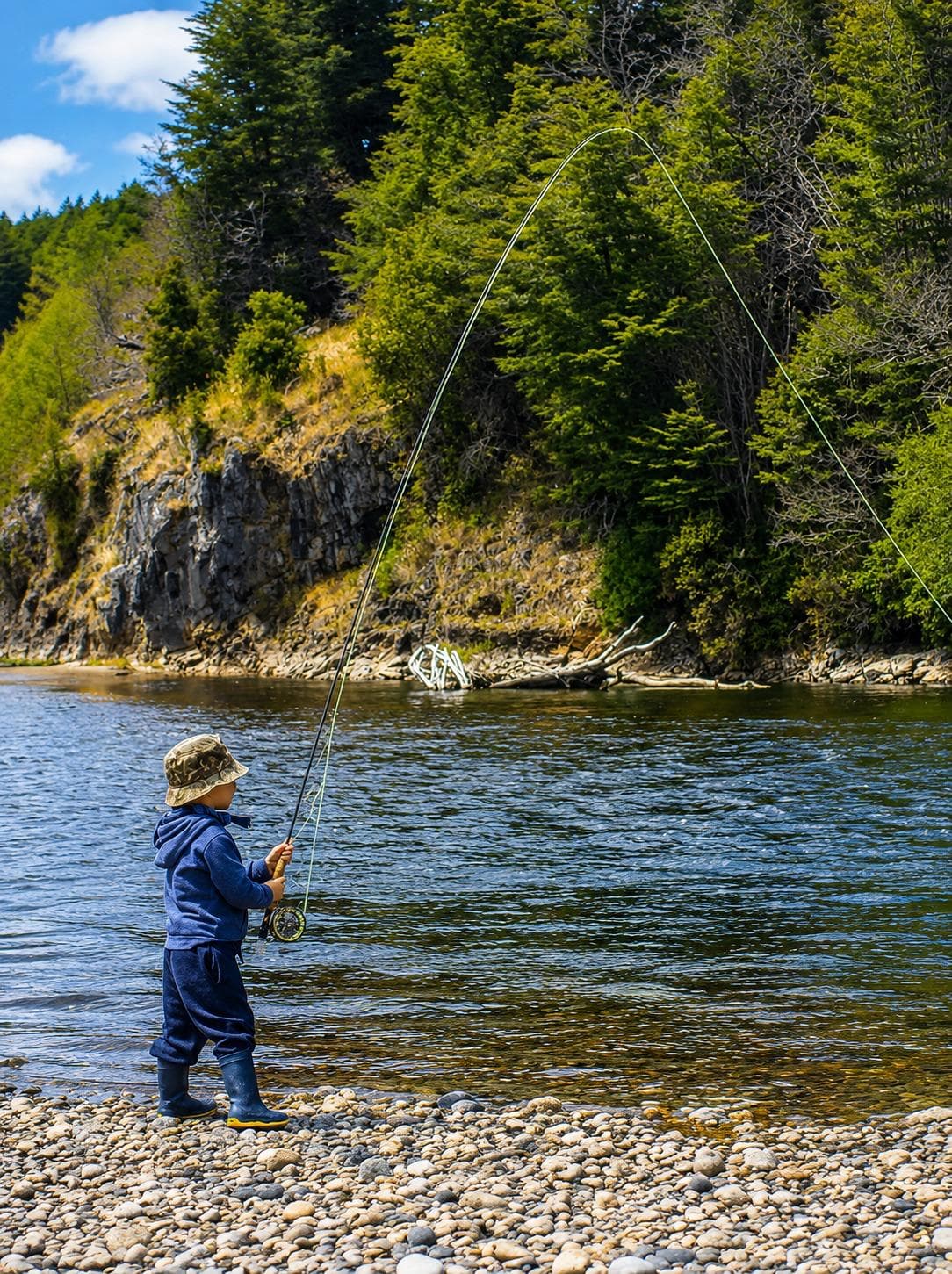 Fly fishing in cold rivers 5