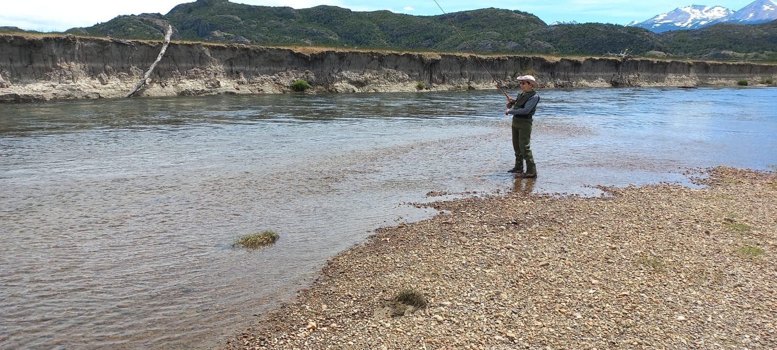 Pesca con mosca en Río Pampa
